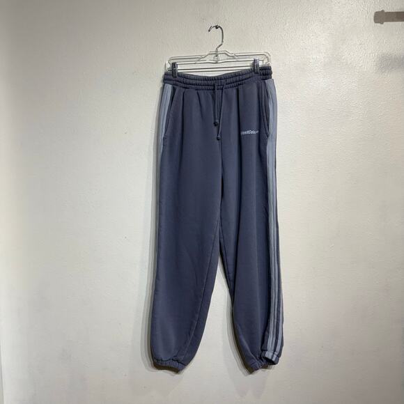 Zara Gray Slogan Striped West Columbia Jogger Trousers Sz M - Picture 2 of 12
